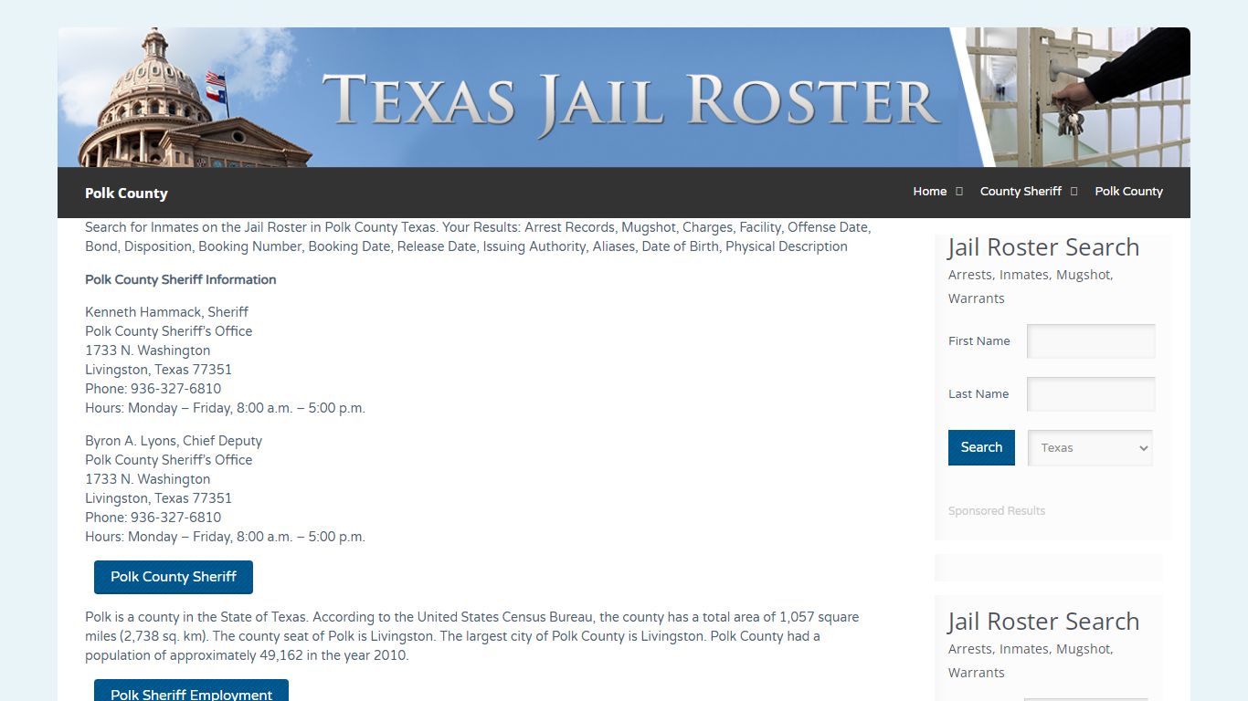 Polk County | Jail Roster Search